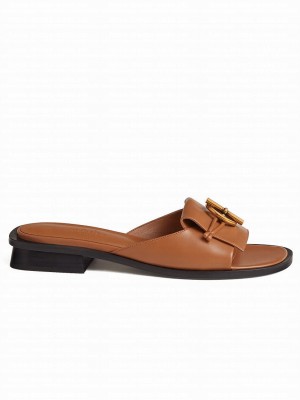 Hermes Women's Isle Sandal Coffee