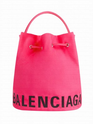 Balenciaga Wheel XS Drawstring Bucket Peachblow