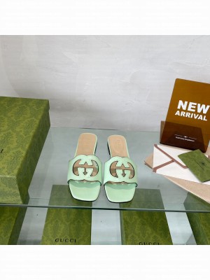 Gucci Women's Interlocking G cut-out slide sandal Collection 03