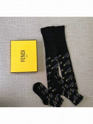Fendi Mania Logo Tights Black 04 2019 Collection