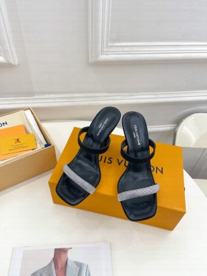 Louis Vuitton Sparkle 9.5cm Heel Slide Sandals 2023 01