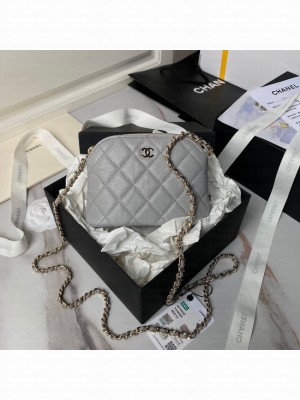 CHANEL CLUTCH WITH CHAIN AP4000 gray