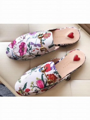 Gucci Women's Princetown Horsebit Slipper Leather Print 04