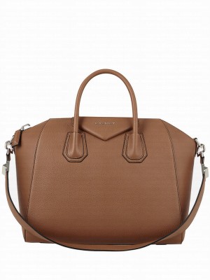 Givenchy Antigona Leather Large Duffel Light Coffee