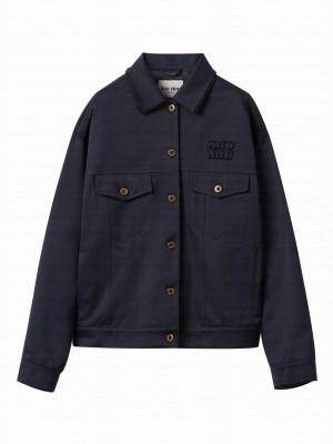 Miumiu Women's Chino Jacket Dark Blue