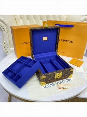 Louis Vuitton NICE JEWELRY CASE M44185 blue
