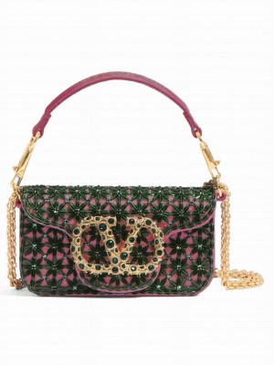 Valentino Garavani Loco Small Shoulder Bag 2B0K53 Pink