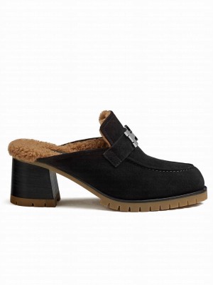 Hermes Women's Flore 60 Mule Black