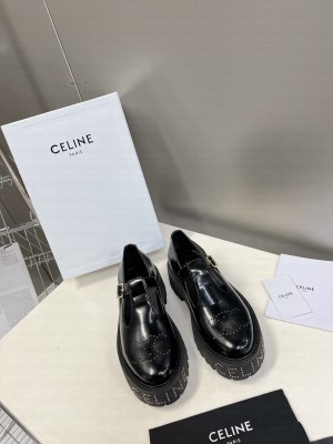 CELINE BULKY TRIOMPHE PERFORATED BABIES IN METALIZED CALFSKIN 05