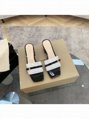 Gianvito Rossi soft glass and patent leather with sculptural heel 5.5CM Sandal 2021 Collection 03