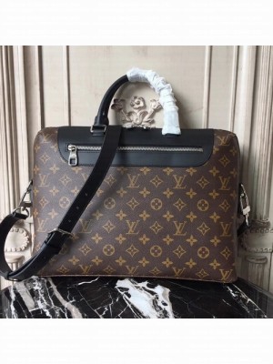 Louis Vuitton Porte-Documents Jour Monogram Macassar Canvas Fall/Winter 2017 Collection M54019, Raisin