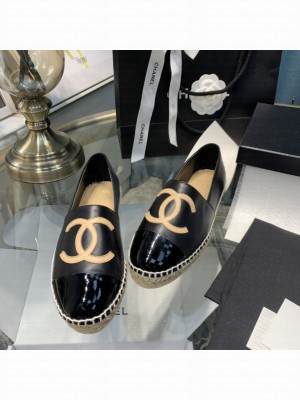 Chanel Lambskin Espadrilles G33553 Black 2021 Collection