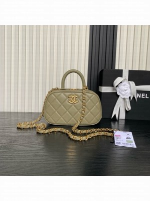 Chanel Mini Bowling Bag AS5572 green