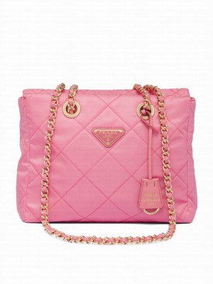 Prada Re-Nylon Tote Bag 1BG468 Peachblow