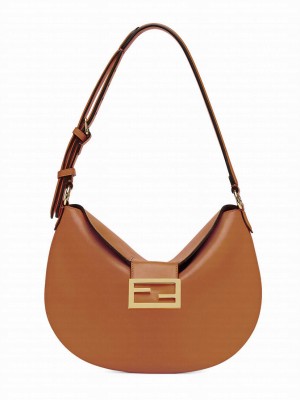 Fendi Small Croissant 8BR790 Coffee