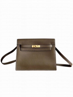 Hermes Kelly Danse 22cm Belt Bag Gray