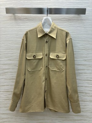 YSL Women's Cotton Jacket Beige