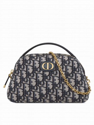 Christian Dior Mini 30 Montaigne D-Cosy Bag Dark Blue