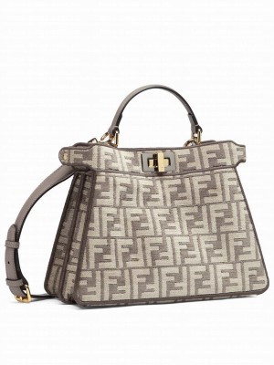 Fendi Peekaboo ISeeU Small 8BN327 Gray