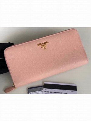 Prada Leather Zip Around Wallet 1ML506 08