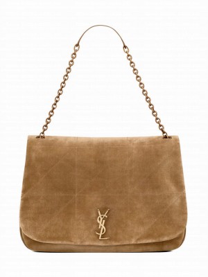 Saint Laurent Large Jamie 4.3 In Suede Fawn