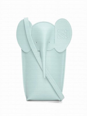 Loewe Classic cowhide elephant bag Light Blue