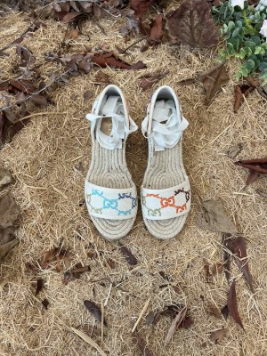 Gucci GG Multicolor 10cm Platform Espadrilles 2022 Collection 04