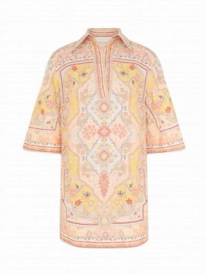 Zimmermann Women's Wylie Tunic Dress Dark Yellow