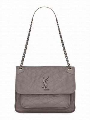 Saint Laurent Medium Niki Chain Bag 498894 Gray