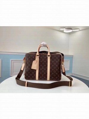 Louis Vuitton Monogram Macassar Canvas Porte-Documents dandy Bag M40007