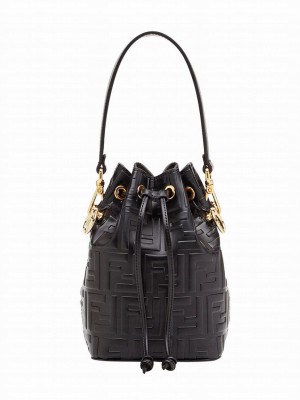 Fendi Mon Tresor Leather Mini Bag 8BS010 Black