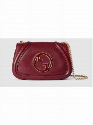GUCCI BLONDIE SMALL SHOULDER BAG 815711 Rosso Ancora red