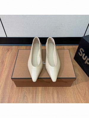 Loro Piana Rebecca Ballerinas Calfskin Beige