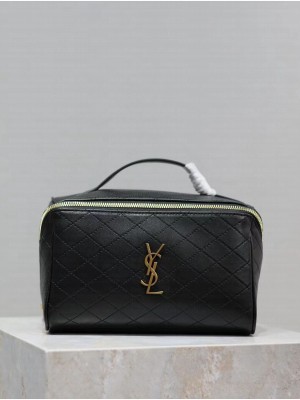 SAINT LAURENT GABY VANITY BAG IN LAMBSKIN Y875317 black