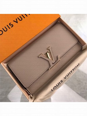 Louis Vuitton Capucines Wallet M61249 Light Coffee