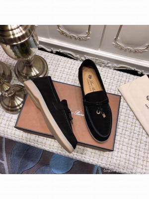 Loro Piana Open Walk Suede Booties