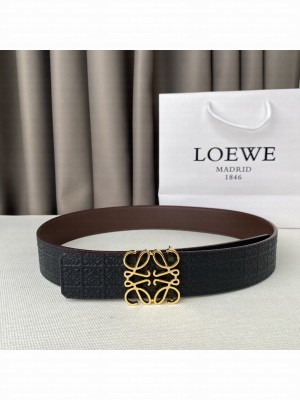Loewe Reversible Width 38mm Leather Belt With Anagram Buckle 030
