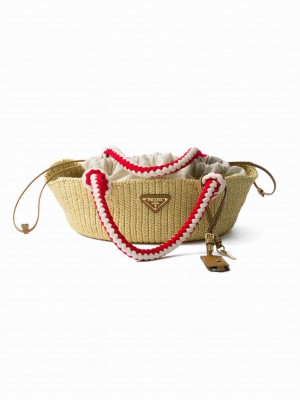 Prada Small Crochet Bag Apricot