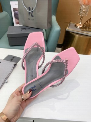 GINA JAIDA In Orange Chic flat sandal Pink 2021 Collection