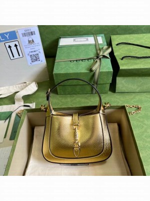 Gucci Jackie 1961 lame mini bag 675799 gold