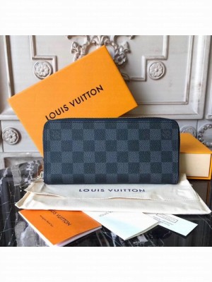 Louis Vuitton Zippy Wallet Vertical 20cm Damier Graphite Canvas Fall/Winter 2017 Collection N63305, Neva