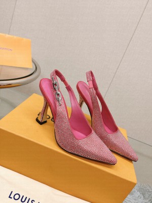 Louis Vuitton Women's 9.5cm Sparkle Slingback Pump 016