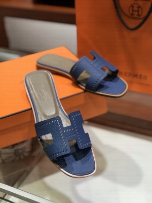 Hermes Oran Flat slippers in epsom leather 016 2021 Collection