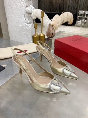 VLOGO GLOW LAMINATED NAPPA SLINGBACK PUMP 80 MM/ 2021 Collection