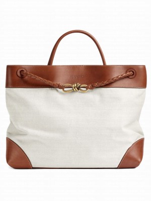 Bottega Veneta Large Andiamo Coffee