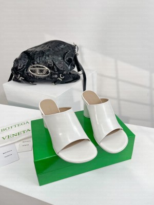 Bottega Veneta Atomic 6cm Lambskin Mule White