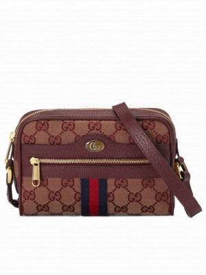 Gucci Ophidia mini bag with Web 517350 Mauve
