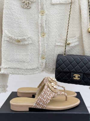 Chanel Flat Slide Thong Sandals 2025 17