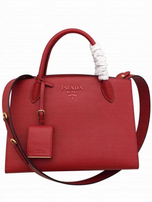 Prada Monochrome Bag 1BA155 Red