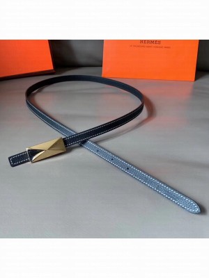 Hermes Width 1.3cm Swift & Epsom Leather Reversible Belt Black 2020 Collection